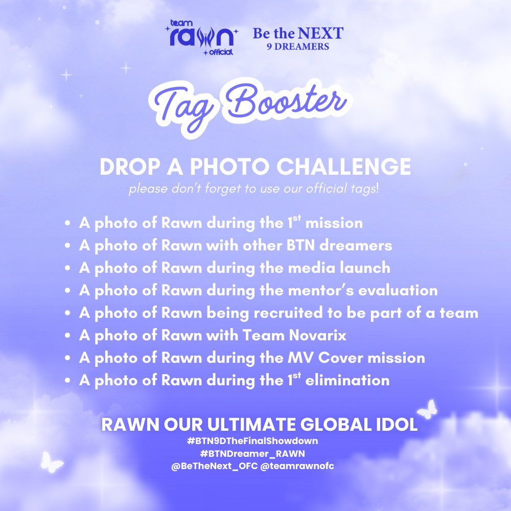 TEAM RAWN OFFICIAL (@teamrawnofc) on Twitter photo π¦ TAG BOOSTER #2: DROP A PHOTO π¦
Reply or QRT a Rawn photo and donβt forget to use our official tags!
RAWN OUR NEXT GLOBAL IDOL
#BTN9DTheFinalShowdown
#BTNDreamer_RAWN
<a href="/BeTheNext_OFC/">Be the NEXT: 9 Dreamers</a> <a href="/teamrawnofc/">TEAM RAWN OFFICIAL</a> π¦ TAG BOOSTER #2: DROP A PHOTO π¦
Reply or QRT a Rawn photo and donβt forget to use our official tags!
RAWN OUR NEXT GLOBAL IDOL
#BTN9DTheFinalShowdown
#BTNDreamer_RAWN
<a href="/BeTheNext_OFC/">Be the NEXT: 9 Dreamers</a> <a href="/teamrawnofc/">TEAM RAWN OFFICIAL</a>
