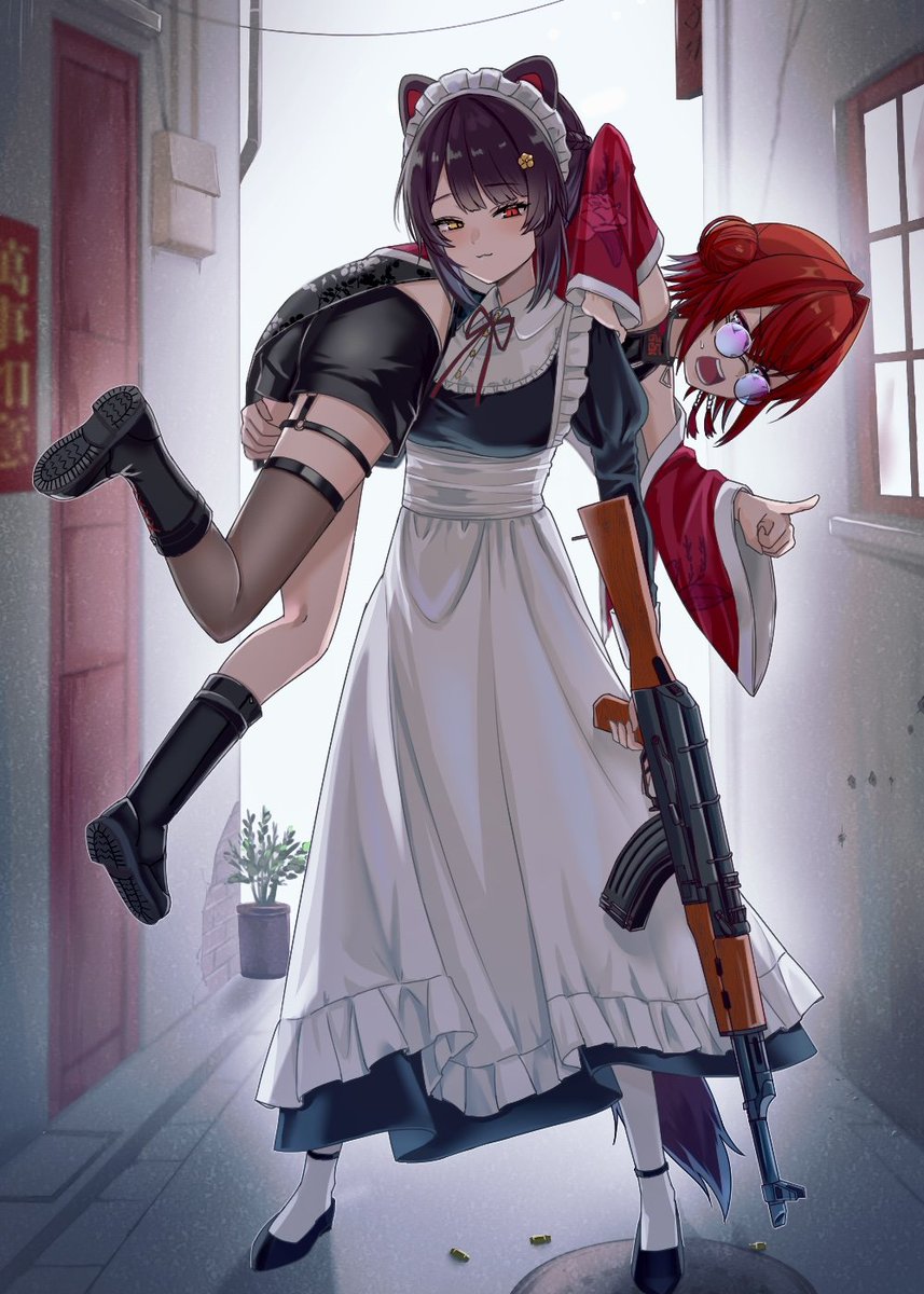戌亥とこ 「#メイドの日 」|まかむのイラスト
