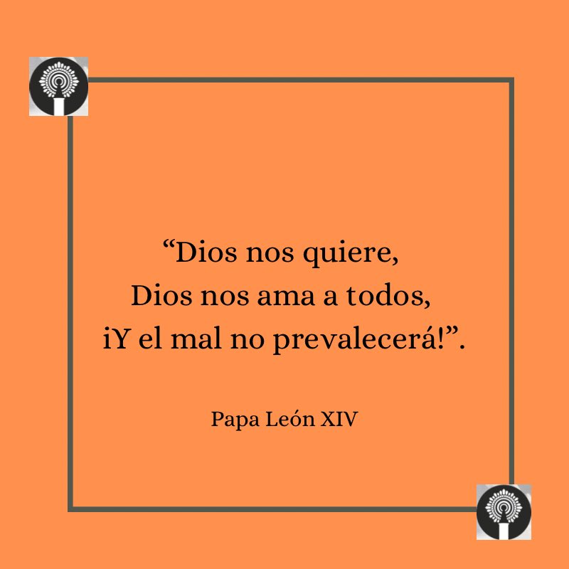 "Dios nos quiere, Dios nos ama a todos,
¡Y el mal no prevalecerá!". Papa Leon XIV
#pnspilarmadrid #fe #somosunagranfamilia #somosparroquiadelpilar #nuestraparroquia #nuestropadre #papaleonxiv