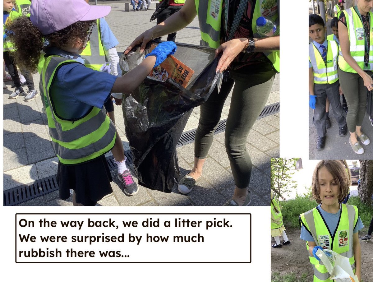 StAugustinesTW's tweet image. Year 3 and 4 walked to the library to find books about rubbish and recycling. On the way back, they did a litter pick to tidy up the streets, thinking about our Catholic social teaching theme Care for creation. @rcaoseducation @RC_Southwark @kcsp_academies @O_RomeroAward