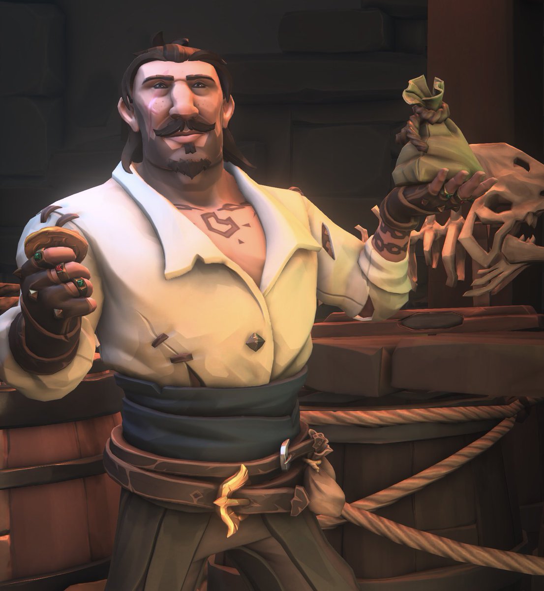 Pyronithious's tweet image. Please accept this gold coin my friend #SeaOfThieves