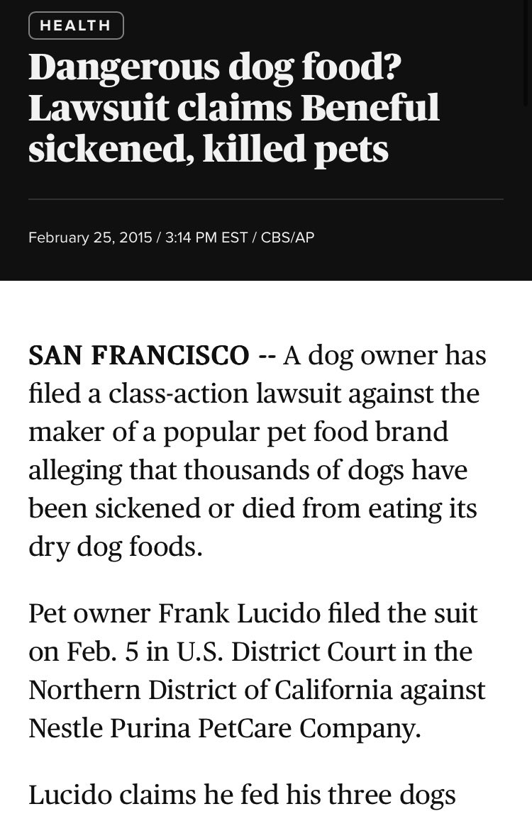 Zehirli yaş mama olayı ilk değilmiş. Purina marka mamanın sürekli böyle hayvanları öldürdüğü olaylar yaşanıyormuş. Zehirli oluşu ve hayvanları öldürmesiyle ünlüymüş. Lütfen Purina mama varsa güzelce poşetleyip atın (dışarıdaki hayvanlar da yemeye kalkmasın) Çevrenizdekileri uyarn