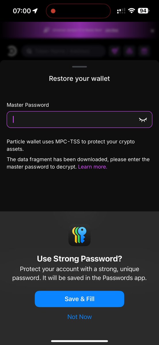techcomthanh's tweet image. Be cautious when using Apple Passwords, it could lead to the loss of your assets. It can overwrite old passwords without any confirmation or warning. I lost access to my UniversalX wallet this way. There is no way to contact the Apple team to suggest a fix or warn others. It was…