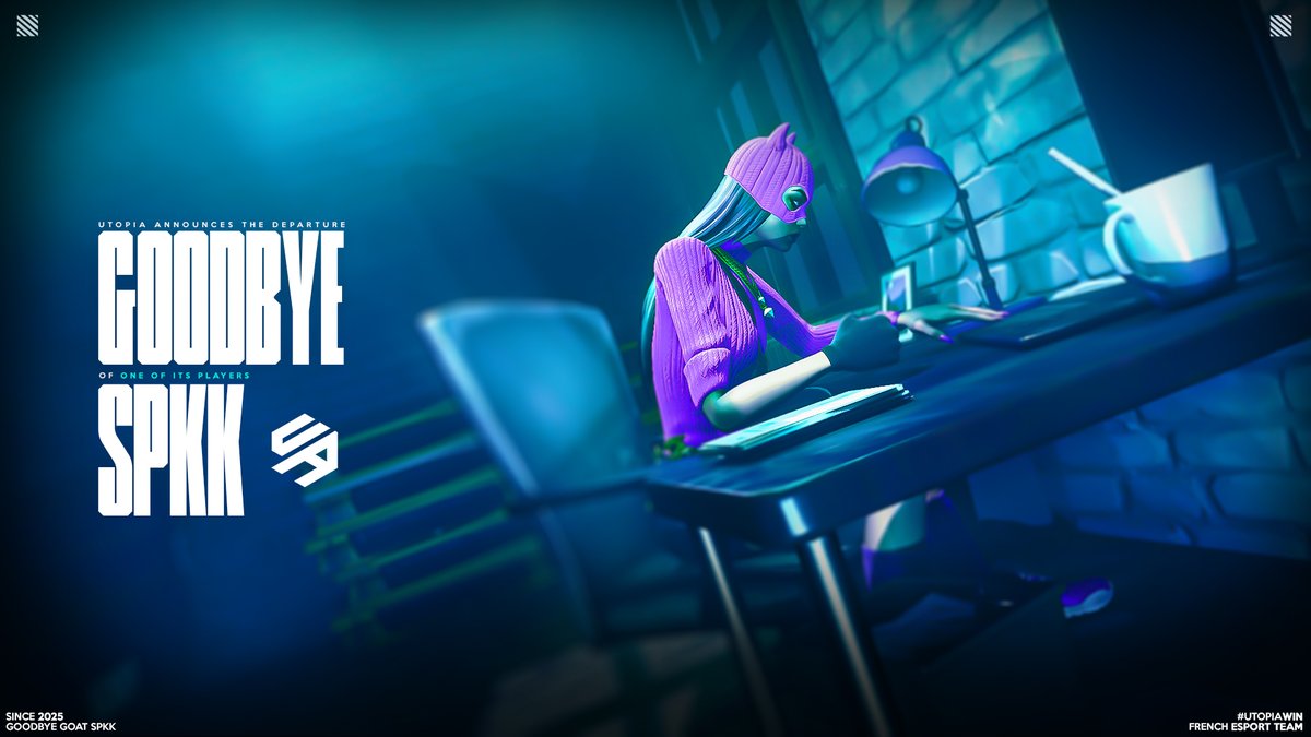Triste journée pour Utopia ! 😔

<a href="/nxmzzfnr/">SPKKFNZ</a> a décidé de quitter l'aventure.

Ce fut 2 mois intenses en performance. Il a su nous représenter notamment avec :

- Une finale de Solo Cash Cup. 🏆
- Un Top 26 en Division 2. 🔥

Toute l'équipe te souhaite une bonne continuation !🩵