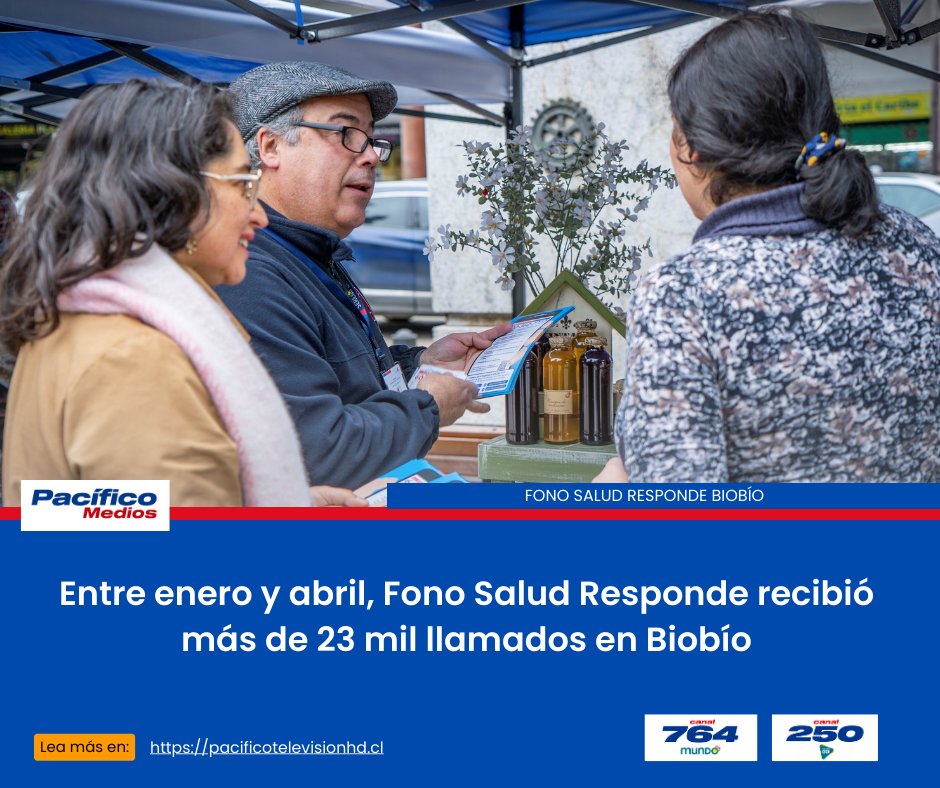 Más de 23 mil llamados a Fono Salud Responde Biobío pacificotelevisionhd.cl/?p=23834