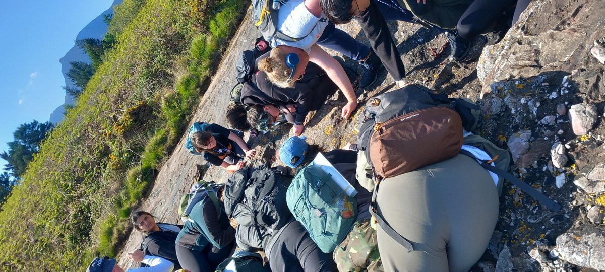 CurateUoL's tweet image. Arran B @GeologyLeics  Do not disturb; geological napping in progress #notatypo