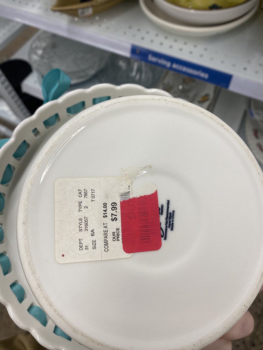 kyer_white's tweet photo. @ValueVillageCan some of your pricing has become outrageous. For example I was in your Bridgewater location today and you would price something higher than it was when it was bought at winners. The original price tags were still on. Shame on you. https://t.co/1ljS9XyL1V