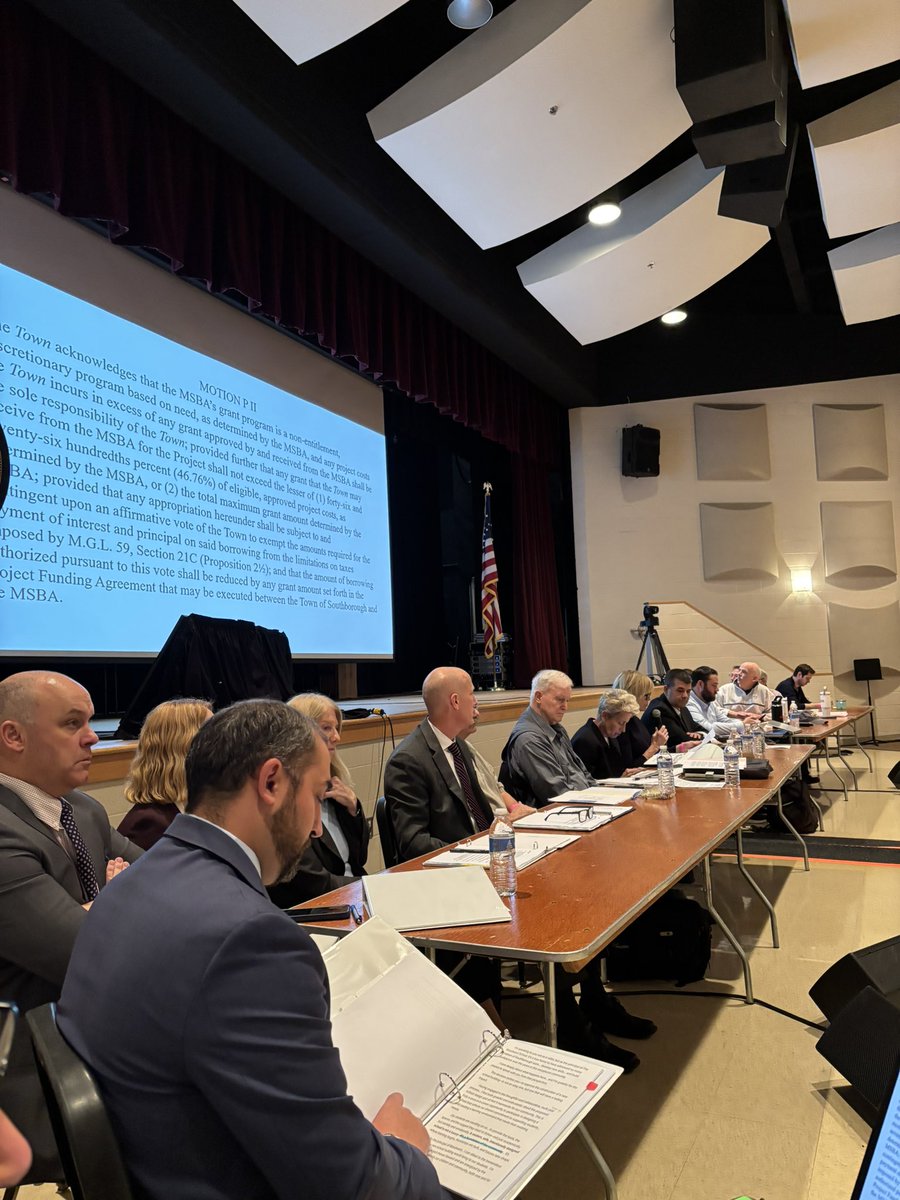 And the Special Town Meeting has commenced!