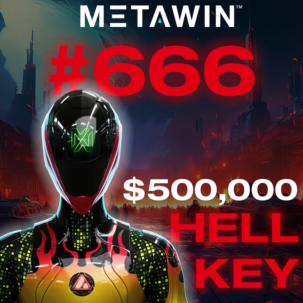THE HELL KEY WILL BE BURNED JUNE 1! 

(and someone will take up to $500,000). 

Read more <a href="/Meta_Winners/">METAWIN</a> 

Repost for a share of $1000.  5 names.. ❤️