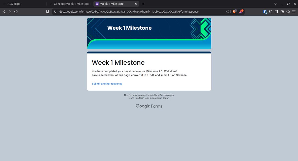 Dear network I've just submitted my Week 1 Milestone for the ALX Professional Foundations Course. This week's content has enlightened me on must to have tech and soft skills for employees, and on to behave in a professional environment.

#ALXPF #LifeAtALX