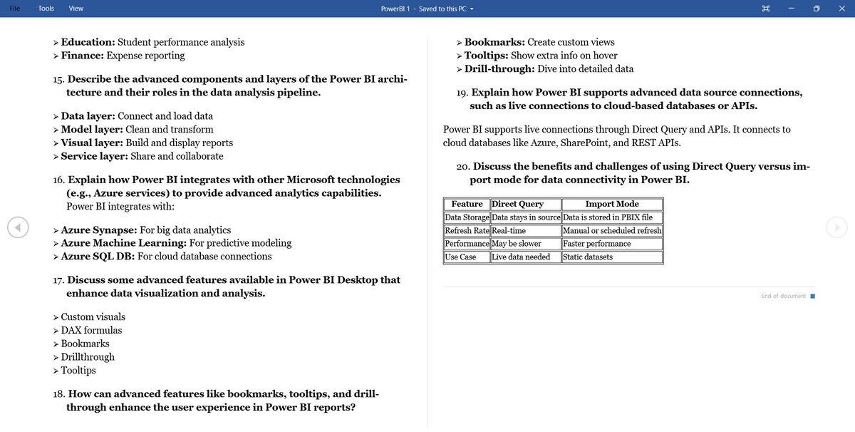 Just completed Week 1 of  #PowerBI with <a href="/TDataImmersed/">The Data Immersed</a> 

Explored BI, Power BI architecture, data transformation &amp; visualization.

Thanks @DabereNnamnai &amp; <a href="/JudeRaji_/">Jude Raji</a> for this amazing learning experience! 

#TDI #DataAnalytics #MSPowerBI