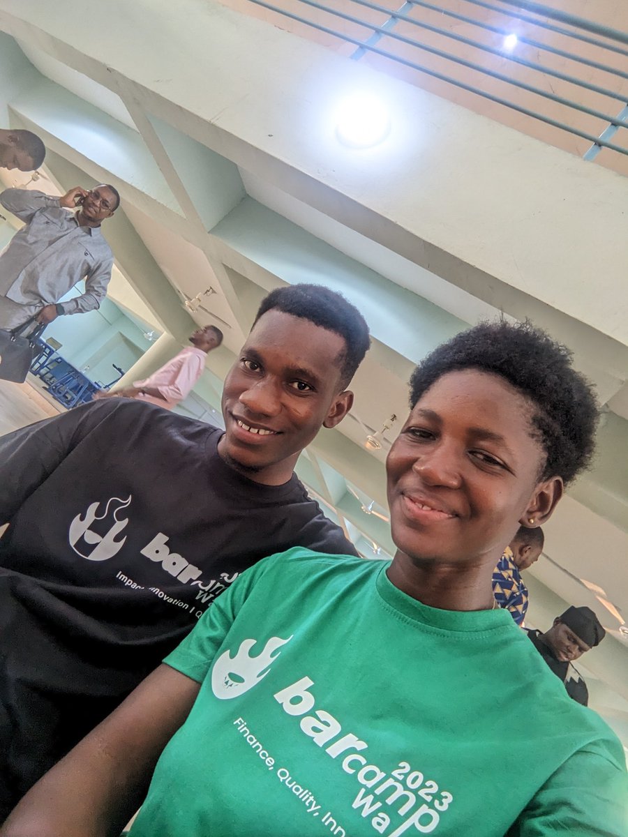 Two legends from the Upper West Region. The crowd is hooked. #bcwa <a href="/barcampwa/">Barcamp Wa #bcwa</a>