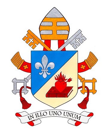 ローマ教皇レオ14世の紋章が発表されました。下に書かれている文字は
