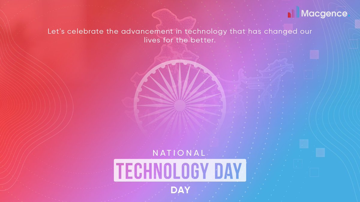 macgence's tweet photo. Happy National Technology Day!

Today, we celebrate the spirit of innovation, the brilliance of our tech minds, and the transformative power of technology in shaping a better tomorrow. 

Visit us: https://t.co/s5sgTCheNg

#Macgence #NationalTechnologyDay #AIInnovation #AI https://t.co/z0TSv4ovcN