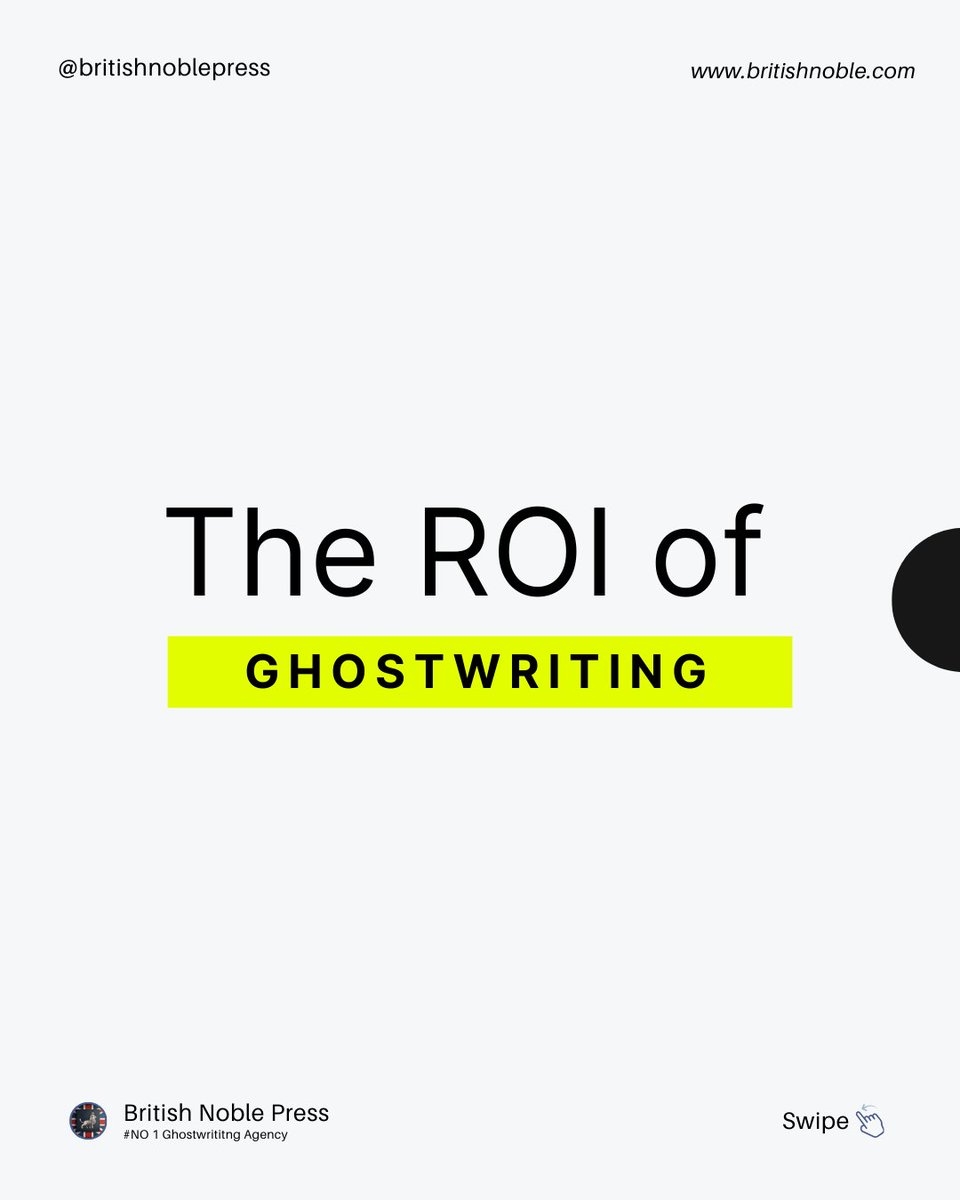 BritishNoble's tweet photo. The ROI of ghostwriting isn’t just in a book—it’s in the doors it opens.
A professionally written book positions you as an authority, attracts high-ticket clients. 

#britishnoblepress #roi #ghostwritingagency #author #ghostwriter #authorship #writer https://t.co/R0haSaAbjK