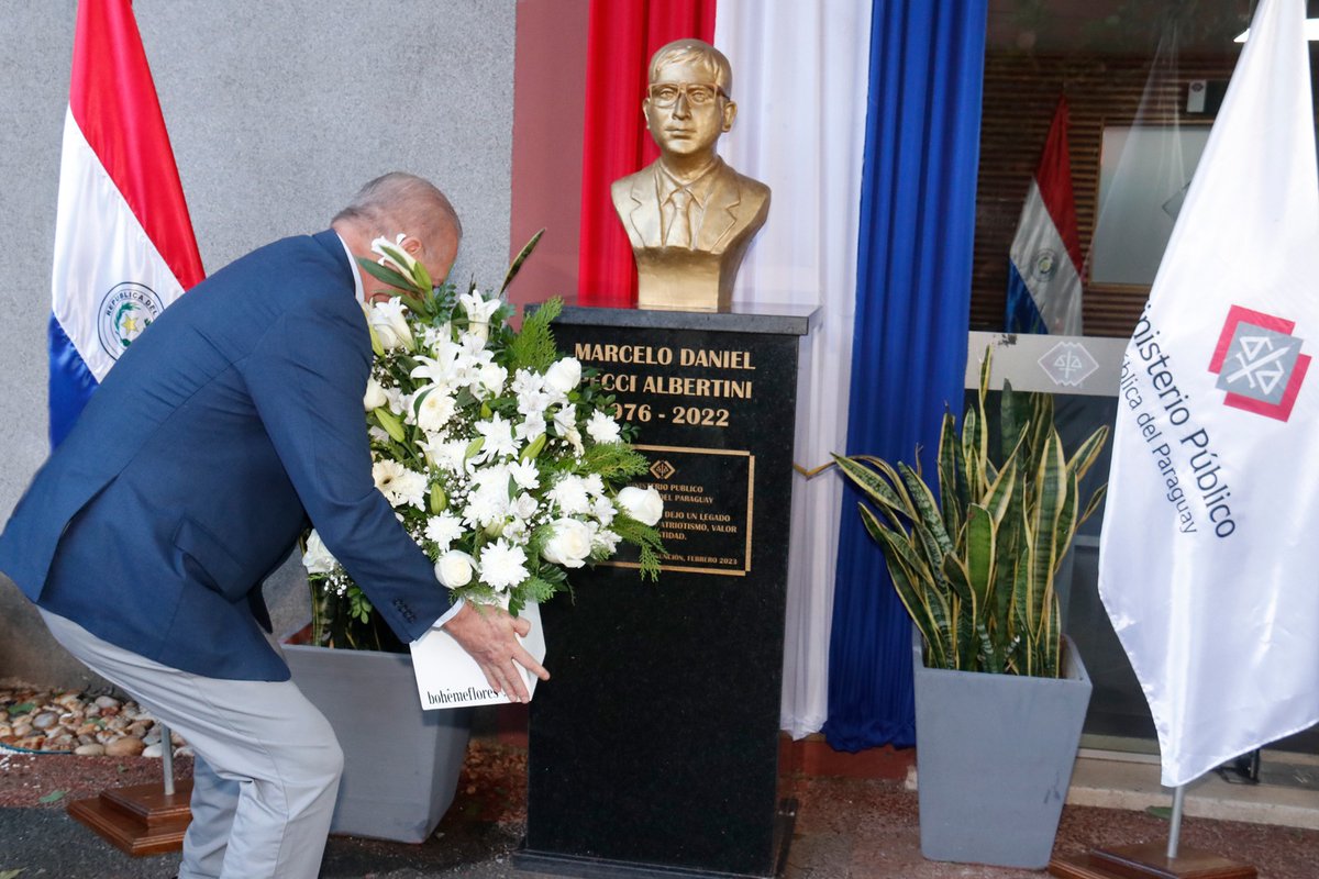 Ministerio Público conmemora el Día del Agente Fiscal y rindió homenaje al fiscal Marcelo Pecci

ministeriopublico.gov.py/nota/-13375