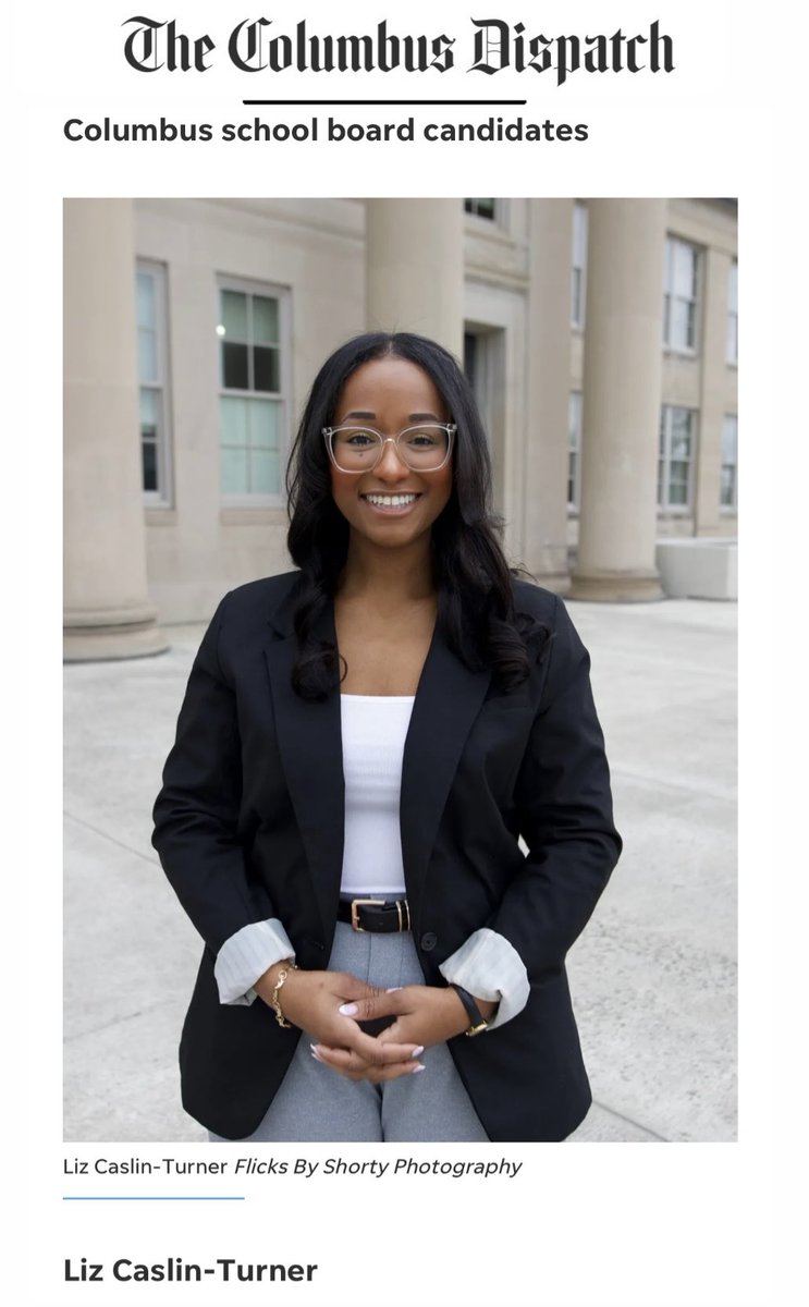 LizzTurnerr's tweet photo. Grateful for the coverage from Columbus Dispatch! 

As I prepare to serve Columbus, I’m devoted to advocating for all 47,000 students as a member of the Academic and Facility Alignment Committee. 

Thank you for your support—see you on the campaign trail in 2027! 🗳️ https://t.co/V80YB53YJ0