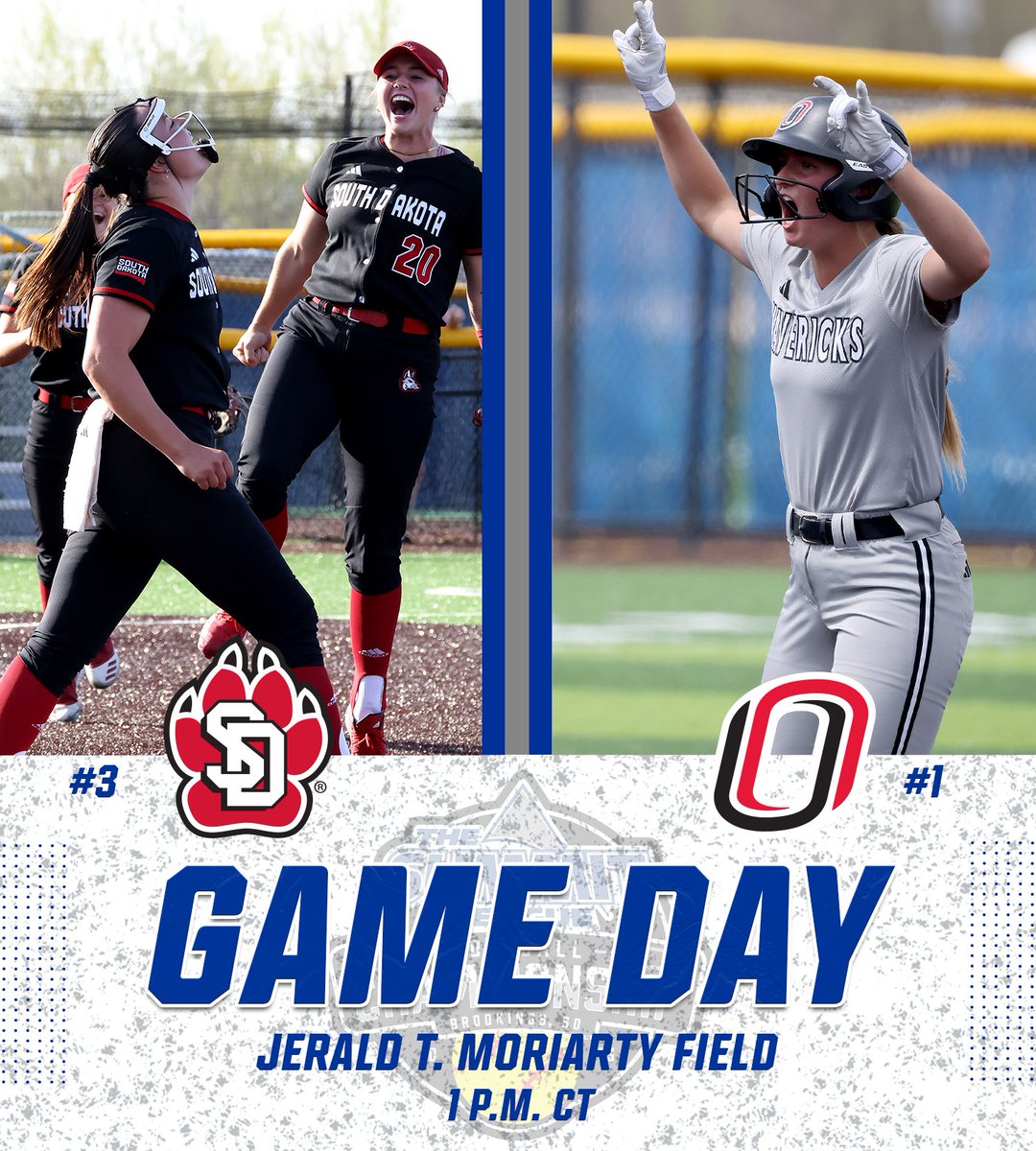 #𝐒𝐮𝐦𝐦𝐢𝐭𝐒𝐁 𝐆𝐚𝐦𝐞 𝟖

(3) <a href="/SDCoyotesSB/">South Dakota Softball</a> vs (1) <a href="/OmahaSB/">Omaha Softball</a> 
🏟 » Jerald T. Moriarty Field
⏰ » 1 p.m. CT 
📊 » tinyurl.com/4sxea6xv
📺 » tinyurl.com/3ktp9swb (SLN)
👕 » tinyurl.com/4ek7n6er

#ReachTheSummit x <a href="/MidcoSports/">Midco Sports</a>
