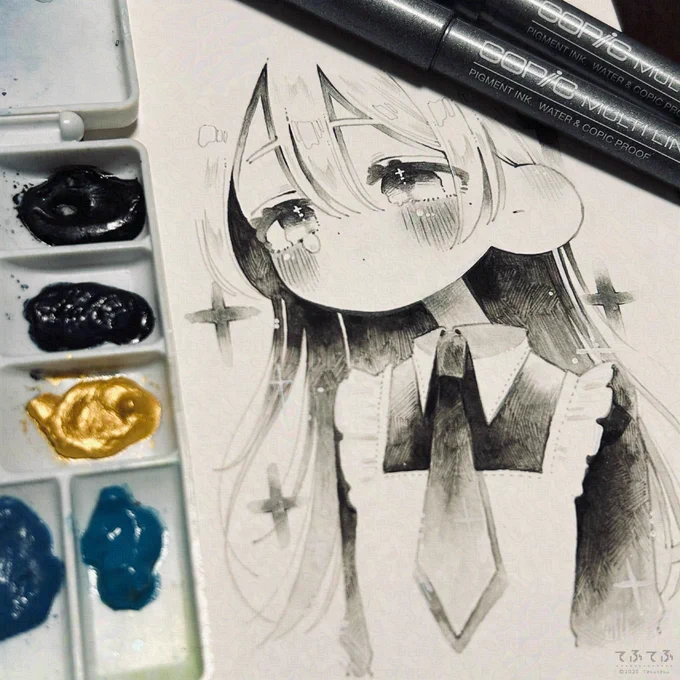 #メイドの日 モノクロのメイドさんが好きです