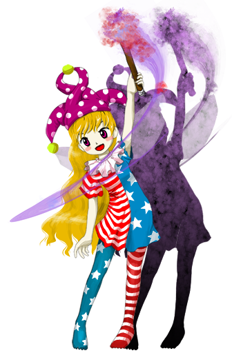 dailytouhous's tweet photo. The Touhou of the day is: Clownpiece! https://t.co/uEMInwx5QE