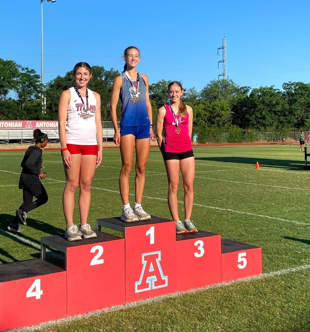 TTFCA (@ttfca) on Twitter photo 2K Steeplechase Winner Huntley Buckingham flanked by 2nd place Sailor Steven, and 3rd place Kennedy Card.
<a href="/Head_TompkinsCC/">Coach Julius Michael</a> <a href="/AngryHalfMiler/">Coach SWERV M.Ed. R.A.A</a> <a href="/TXMileSplit/">Texas MileSplit</a> <a href="/MikeCunningham/">I ❤️ T&F Coaches!</a> <a href="/gregwilliams_1/">Greg Williams</a> <a href="/jrichardsNORTH/">Coach Richards</a> <a href="/EHSSports/">EHS Sports</a> 2K Steeplechase Winner Huntley Buckingham flanked by 2nd place Sailor Steven, and 3rd place Kennedy Card.
<a href="/Head_TompkinsCC/">Coach Julius Michael</a> <a href="/AngryHalfMiler/">Coach SWERV M.Ed. R.A.A</a> <a href="/TXMileSplit/">Texas MileSplit</a> <a href="/MikeCunningham/">I ❤️ T&F Coaches!</a> <a href="/gregwilliams_1/">Greg Williams</a> <a href="/jrichardsNORTH/">Coach Richards</a> <a href="/EHSSports/">EHS Sports</a>