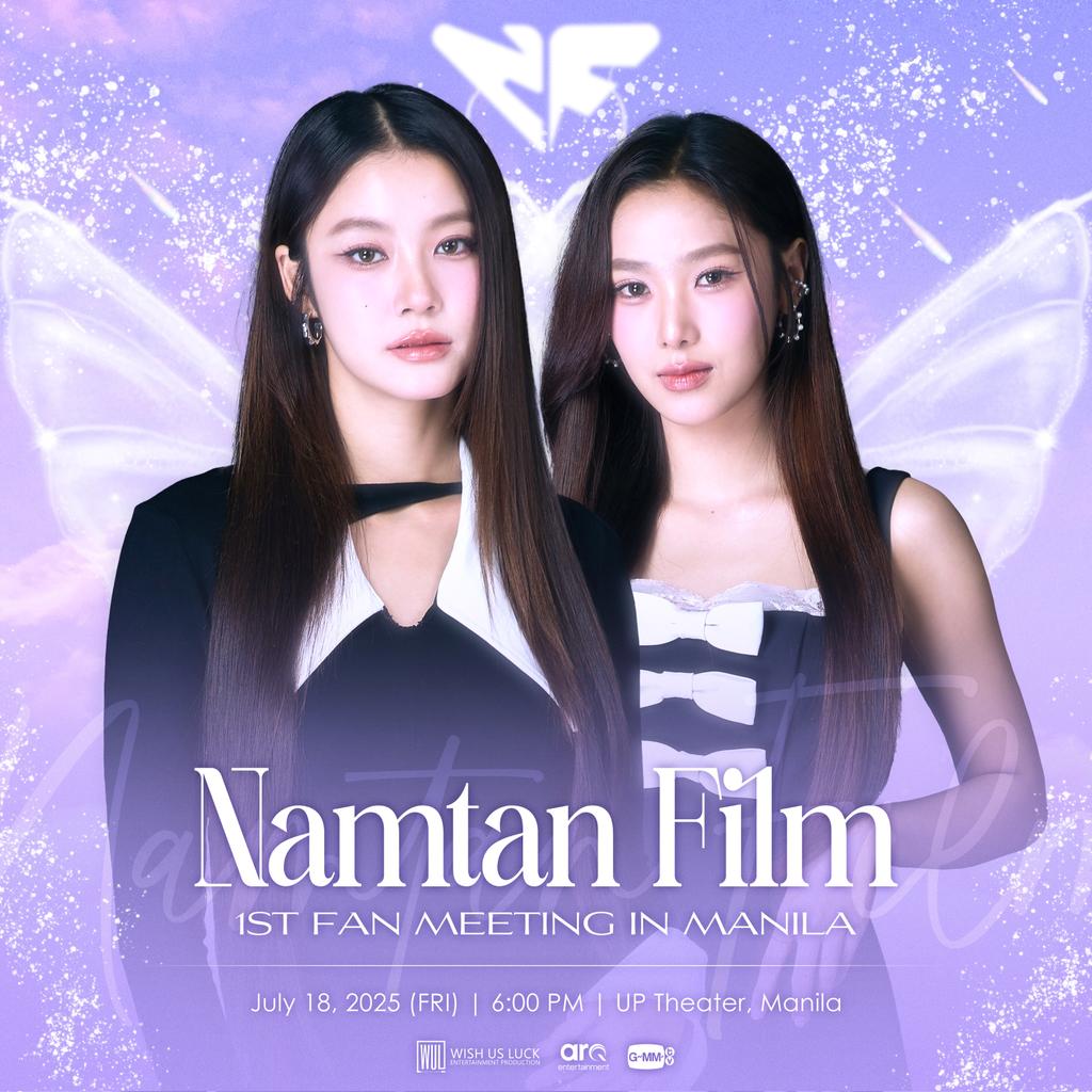 headlinermnl's tweet photo. NAMTAN FILM 1ST FAN MEETING IN MANILA
📍 U.P THEATER
July 18, 2025

🎟️ Tickets will be available on  May 14, 2025 12NN via https://t.co/CyRP4W1XHc

Presented by: @wishusluckent
#NamtanFilm1stFMinManila
#GMMTV
#WishUsLuckPH #ARQEntertainment https://t.co/nQDoc8MH3G
