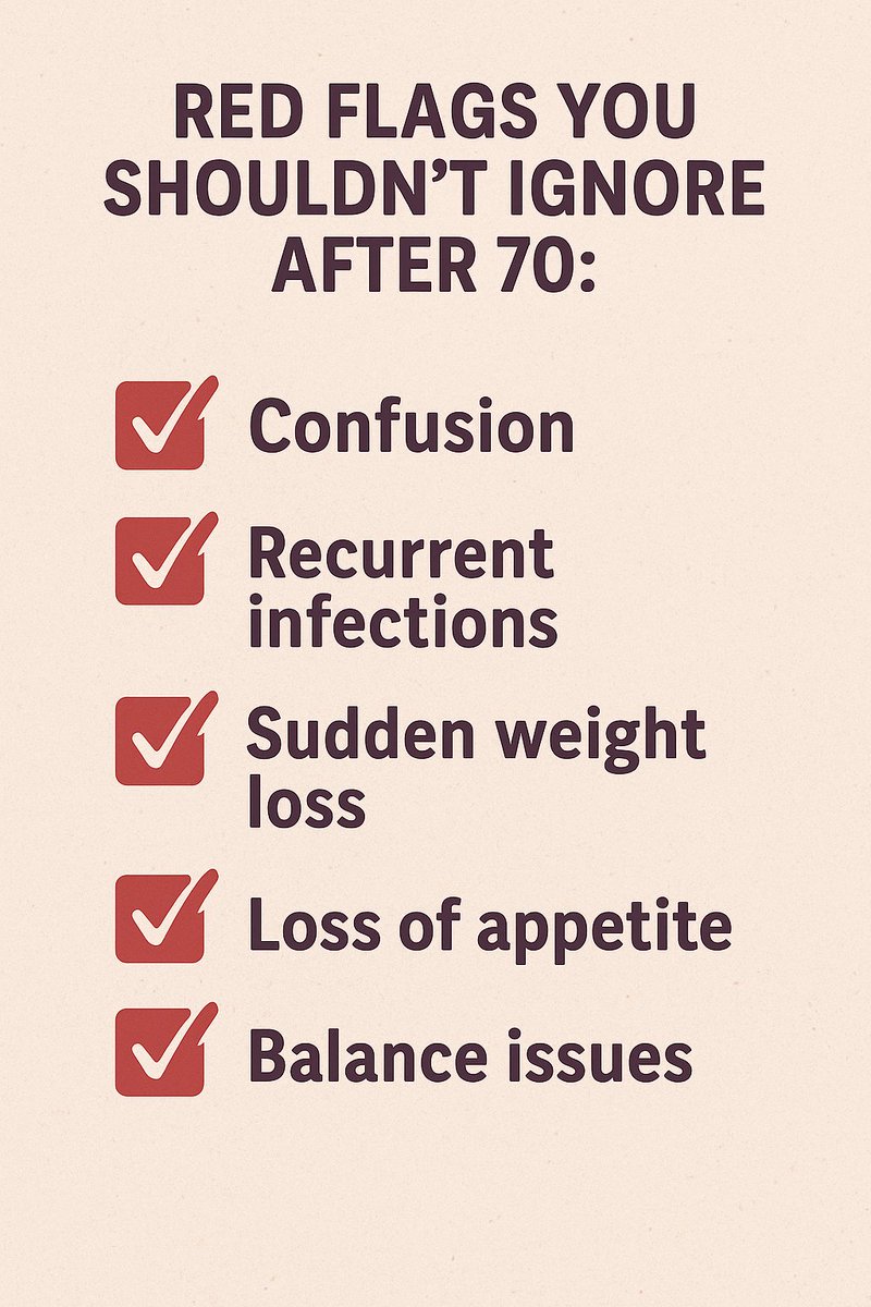 AgeWithKairava's tweet photo. Save &amp; Share this post. Be the difference in someone’s aging journey.
#HealthyAging #SeniorCareChecklist #KairavaGuide #redflag https://t.co/9k7Pb3E13j
