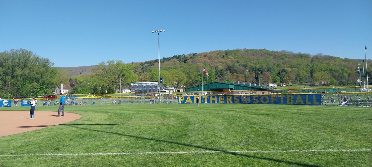 Spectacular morning in Bradford to start Day 2 of the AMCC Softball Championship Tournament! First elimination game underway, <a href="/UPB_Panthers/">UPB Athletics</a> leads <a href="/Mounties_Sports/">Mount Aloysius Athletics</a> 1-0 through 2 innings.