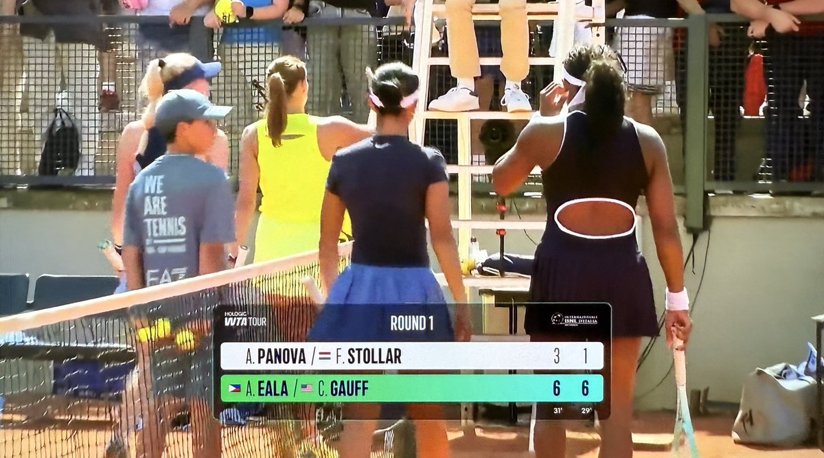 GroundPasspod's tweet image. Team Coachella is fun.
Coco Gauff and Alex Eala win their first match playing doubles together.
#IBI25