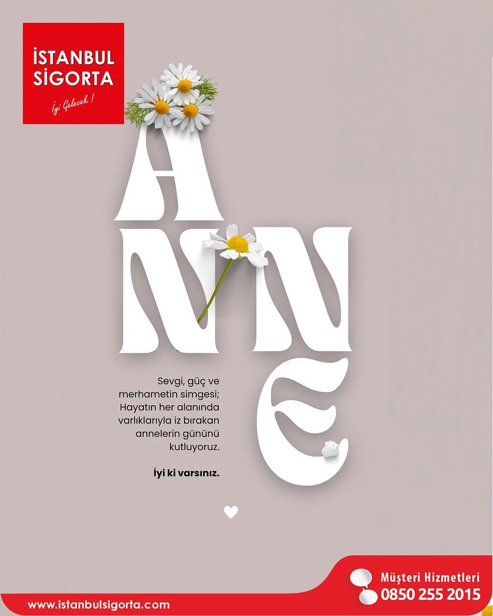 IstanbulSigorta's tweet photo. Anneler Gününüzü kutluyoruz. İyi ki varsınız, 💐✨💐#AnnelerGünü #MothersDay https://t.co/dzh9QMUjJF