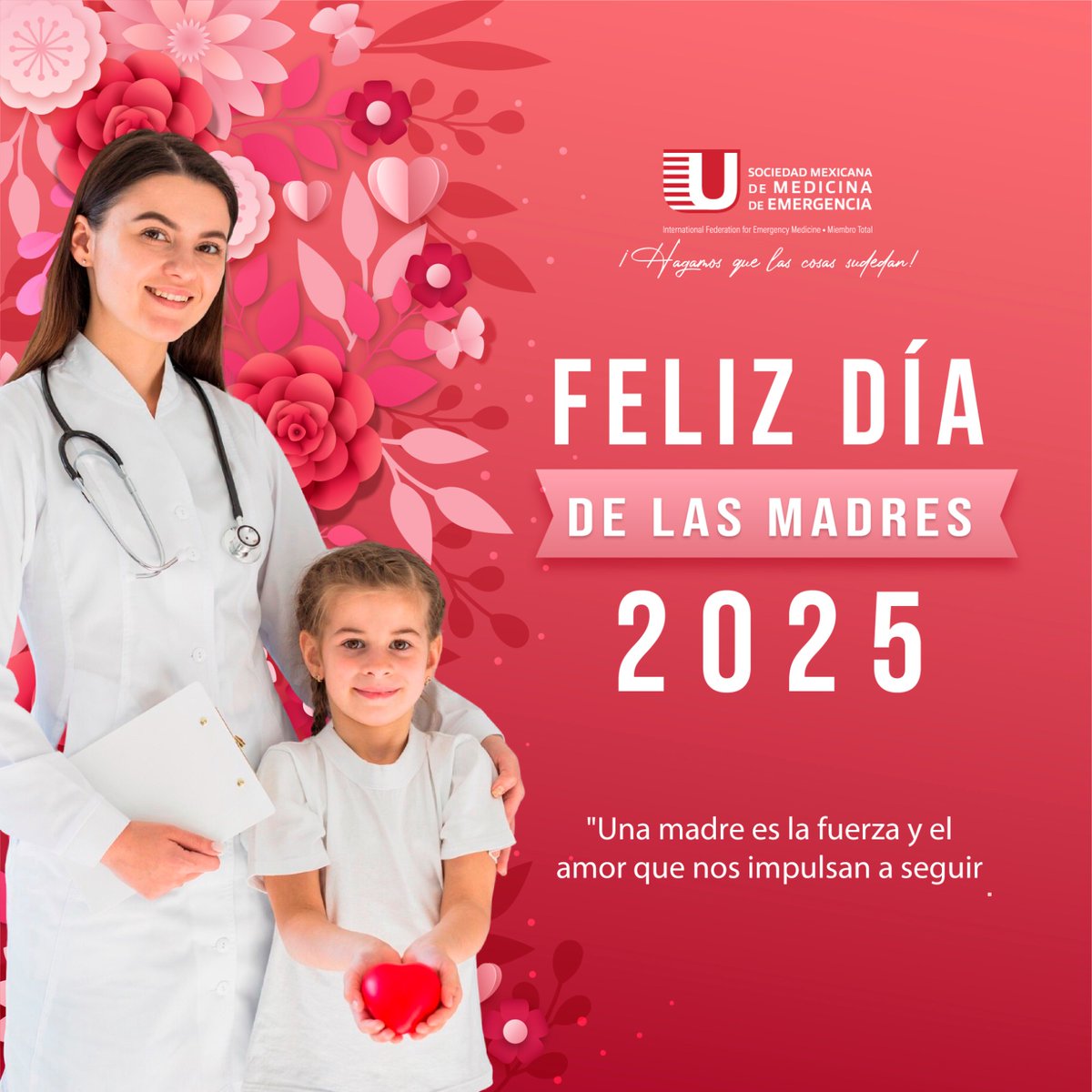 ¡FELIZ DÍA DE LAS MADRES!
A ti, mamá de guardia ⏰, de urgencias 🚨, de enfermería 🩺 y ambulancia 🚑…
Que cura con ciencia y amor ❤️
Ser mamá ya es un milagro ✨
¡En urgencias, eres heroína dos veces! 
Gracias por tanto.
#DíaDeLasMadres #MamáUrgencióloga #MamáEnfermera #SMME