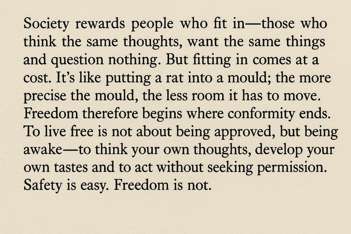 Freedom isn't free.