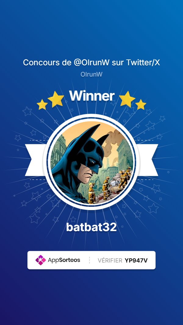 OlrunW's tweet image. @batbat32 remporte le concours !