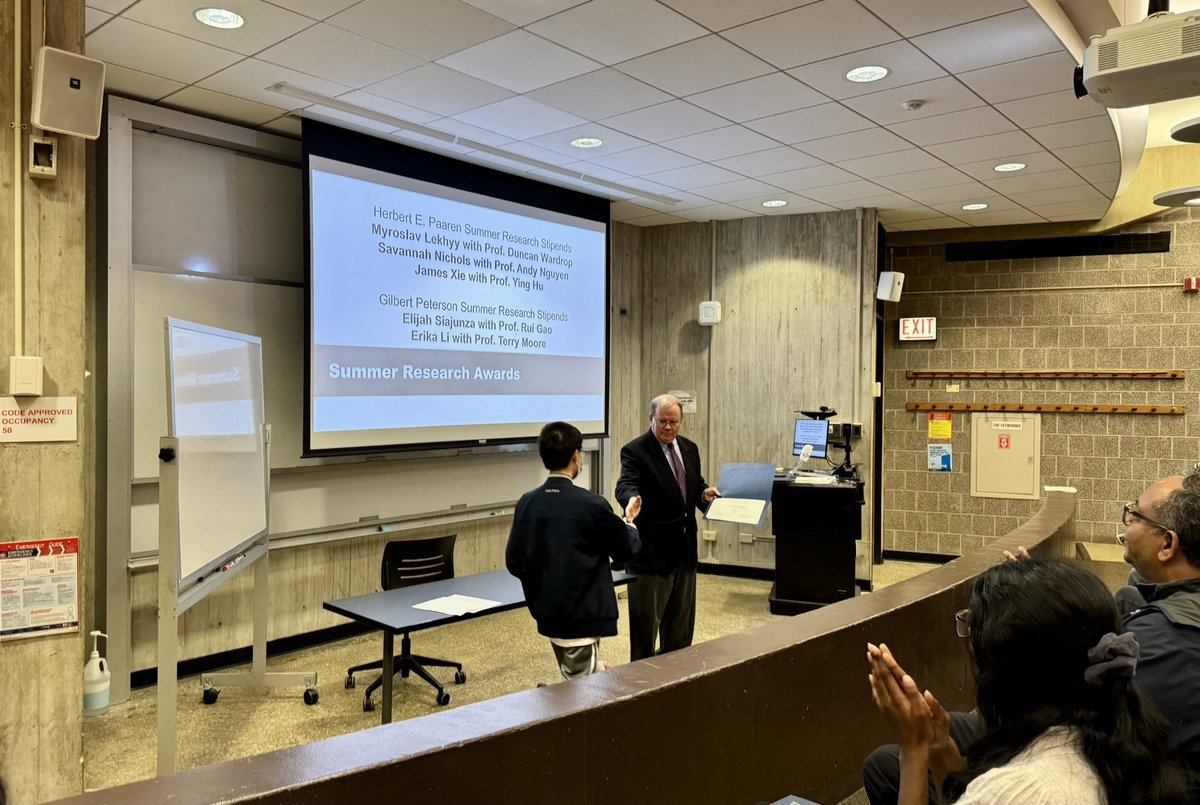GroupYing's tweet image. Our undergrad James will be conducting summer research on lysosomes in immune cells, supported by the Paaren Summer Research Award. Congratulations to James, all recognized chemistry undergrads, and their dedicated mentors!