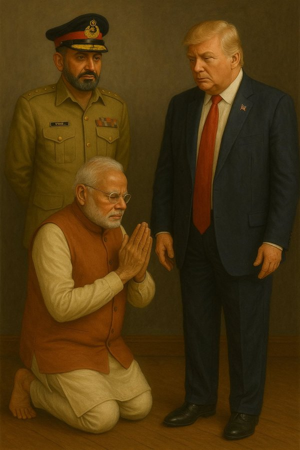 JamshaidMsandhu's tweet photo. @realDonaldTrump Modi Software Update 😅

When you mess up and call daddy for help.

#ceasefire #PakistanZindabad https://t.co/TMnYTxGuGN