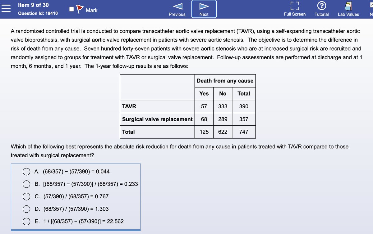 UWorld is really asking questions about SAVR vs. TAVR trials for step 1 prep LOL #cardiotwitter