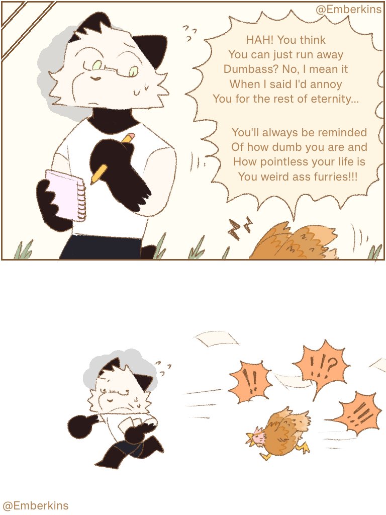 Ember_kins's tweet image. That one Chicken who absolutely hates Furries
