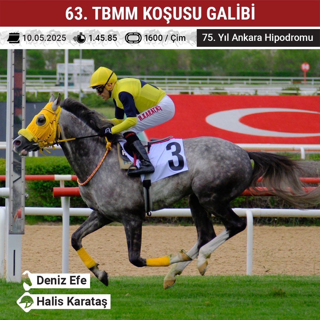 63. TBMM Koşusu galibi:

Deniz Efe &amp; Halis Karataş.