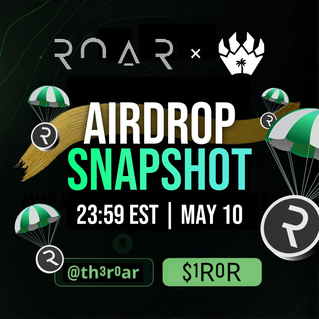 🚨 TONIGHT: The snapshot for the R0AR ERS NFT x <a href="/LazyLionsNFT/">Lazy Lions 👑</a> collab will take place at 23:59 EST. 

- All ERS holders will be included as long as an NFT is held in a wallet, not listed for sale on <a href="/opensea/">OpenSea</a> - at the time of the snapshot. 📸

- All Lazy Lion NFT holders will be