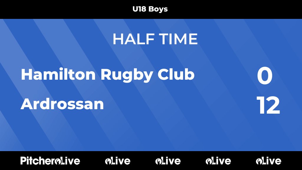 HALF TIME: Hamilton Rugby Club 0 - 12 Ardrossan
#HAMARD #Pitchero
hamiltonrugbyclub.co.uk/teams/158943/m…