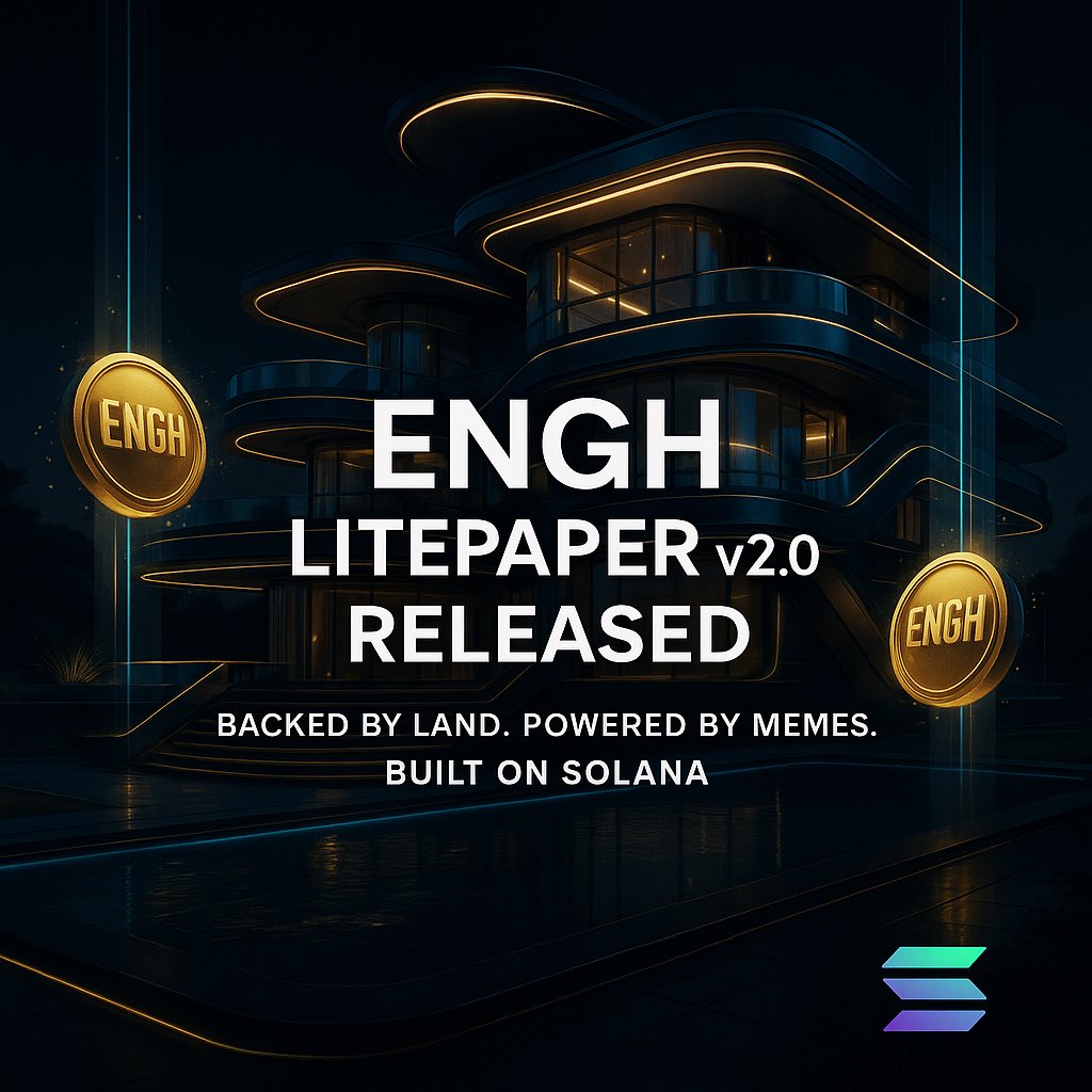 💥💥ANNOUNCEMENT V4.0💥💥

The English House (ENGH) Litepaper v2.0 is now LIVE!

Explore the vision behind the first meme coin backed by land, NFTs, and a digital estate.

Discover:
•Brick NFTs
•Room Auctions
•Staking Vaults
•Roadmap to 2026
•And more…

Read now:
