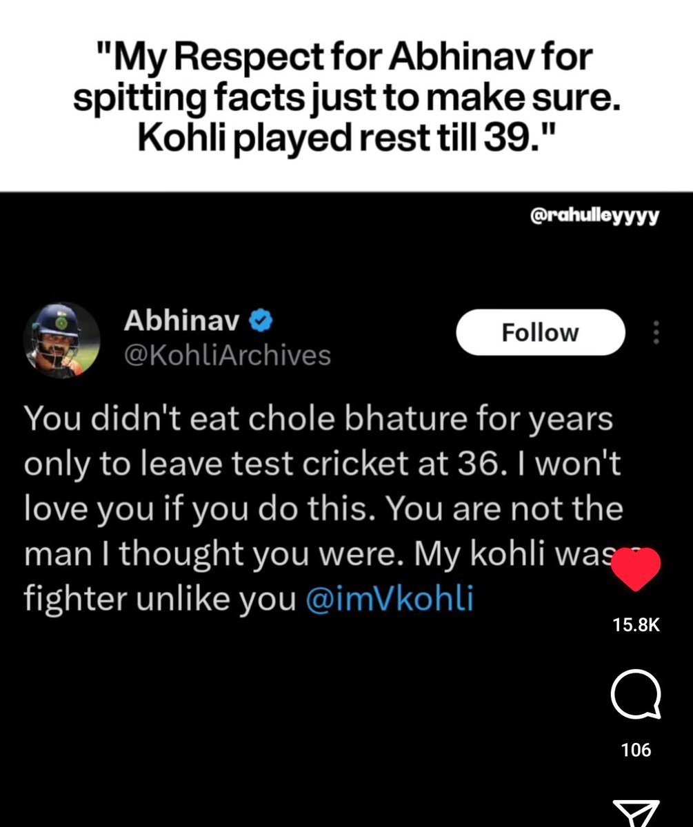 Abhinav (@kohliarchives) on Twitter photo my respect for abhinav😭 my respect for abhinav😭