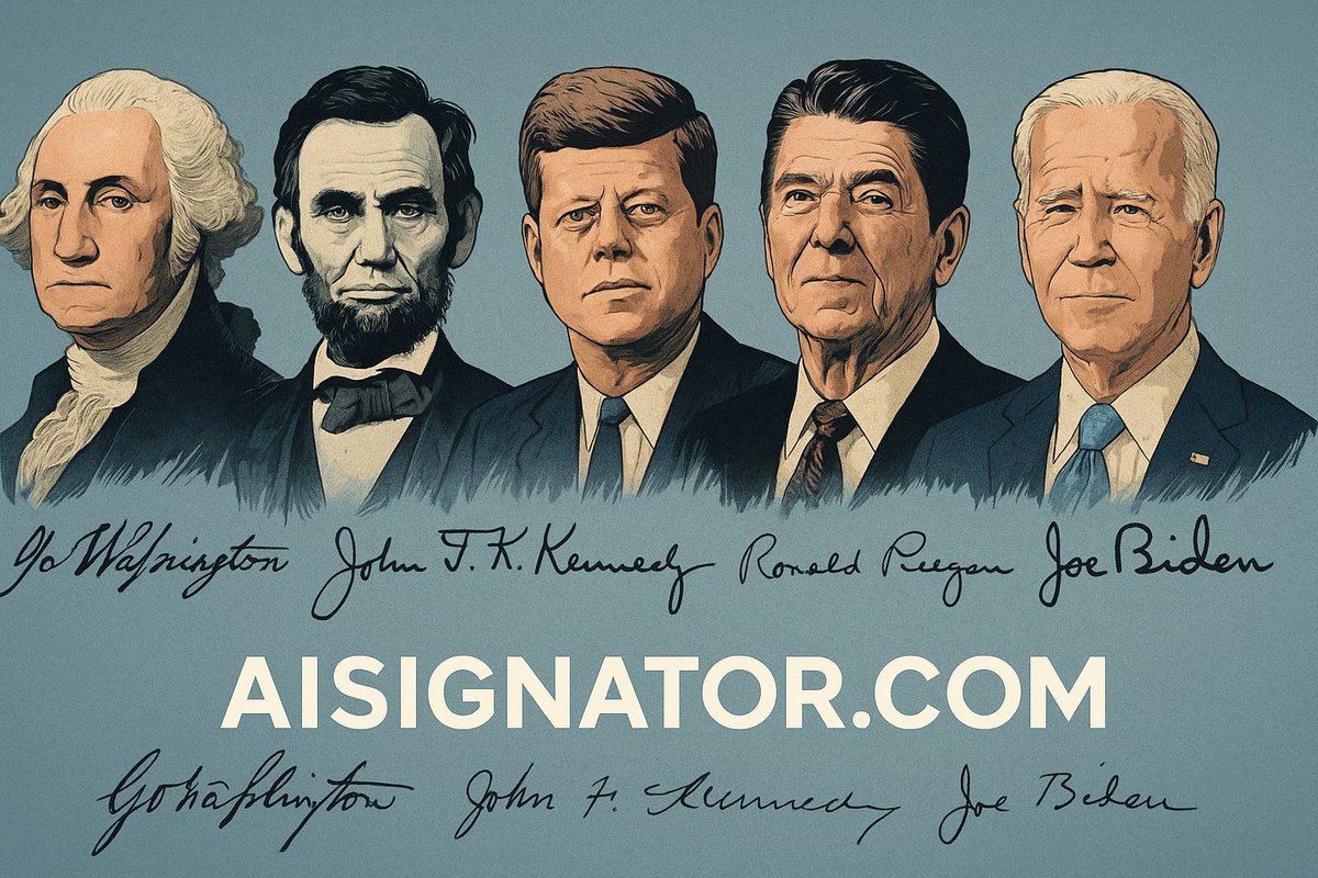 johncartersign's tweet photo. ✍️ Ever wondered how U.S. presidential signatures evolved over 200+ years?
From Washington’s flourish to Biden’s steady script, each tells a story of power + personality.
👉 Explore all 47 here: https://t.co/dJthlr3PcZ
#PresidentialSignatures #History #Autographs #Leadership https://t.co/RKEgc43Ng7