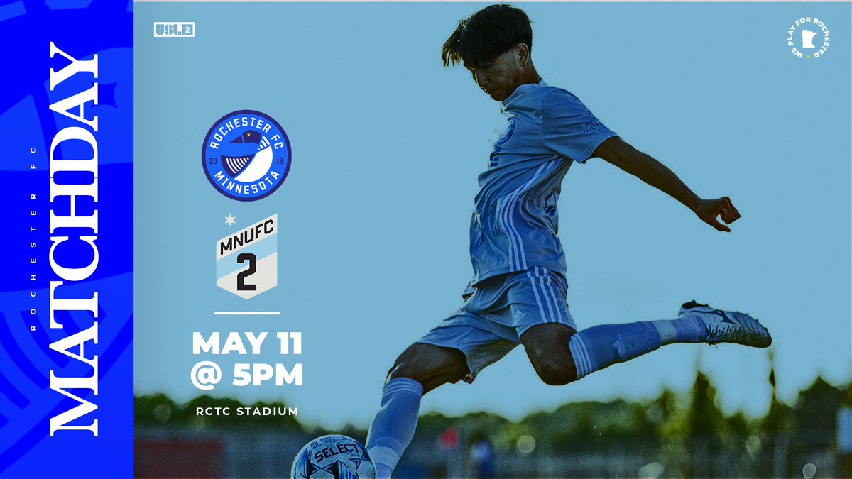 Rochester FC Minnesota (@rochesterclub) on Twitter photo Sunday Fundayβ½οΈ
π <a href="/mnufc2/">x - MNUFC2</a>
π RCTC Stadium
π
Sun, May 11
β° 5:00 p.m. CT
ποΈ bit.ly/4m07Sja Sunday Fundayβ½οΈ
π <a href="/mnufc2/">x - MNUFC2</a>
π RCTC Stadium
π
Sun, May 11
β° 5:00 p.m. CT
ποΈ bit.ly/4m07Sja