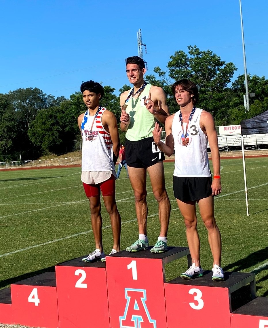 TTFCA (@ttfca) on Twitter photo Boys 2K Steeplechase winners at the 9th Annual TTFCA Meet of Champions: Luke Anderson in 6:14.43, Josh Loera in 6:15.12, and Gaige Gordey in 6:24.50.
<a href="/Head_TompkinsCC/">Coach Julius Michael</a> <a href="/TXMileSplit/">Texas MileSplit</a> <a href="/trackbarn/">TrackBarn</a> <a href="/MikeCunningham/">I ❤️ T&F Coaches!</a> <a href="/jrichardsNORTH/">Coach Richards</a> <a href="/gregwilliams_1/">Greg Williams</a> Boys 2K Steeplechase winners at the 9th Annual TTFCA Meet of Champions: Luke Anderson in 6:14.43, Josh Loera in 6:15.12, and Gaige Gordey in 6:24.50.
<a href="/Head_TompkinsCC/">Coach Julius Michael</a> <a href="/TXMileSplit/">Texas MileSplit</a> <a href="/trackbarn/">TrackBarn</a> <a href="/MikeCunningham/">I ❤️ T&F Coaches!</a> <a href="/jrichardsNORTH/">Coach Richards</a> <a href="/gregwilliams_1/">Greg Williams</a>