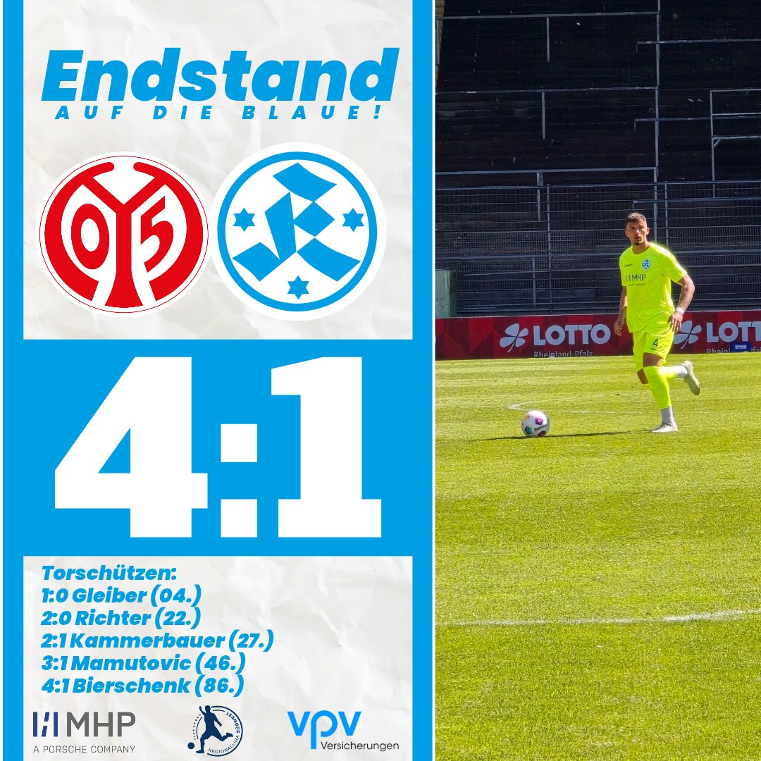 Niederlage bei Mainz II 

💙⚪️
#StuttgarterKickers #aufdieBlaue #BlaueTradition #Stuttgart #FSVSVK