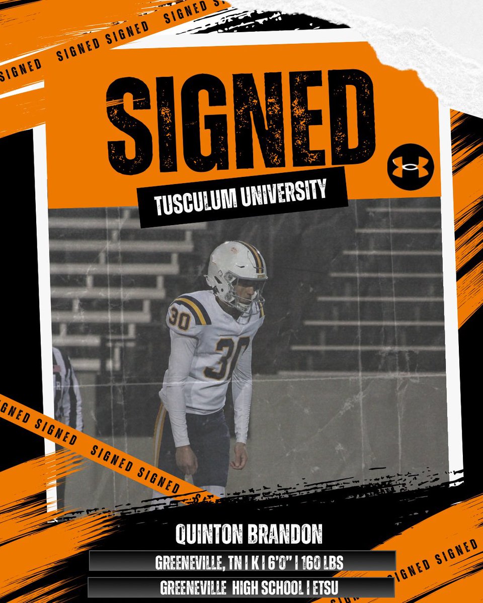 Tusculum Football (@tusculumfb) on Twitter photo SIGNED! 🖊️
Pioneer Nation, welcome our newest member of the Pioneer Family <a href="/quinton1brandon/">Quinton Brandon</a> 🟠⚫️
#PioneerUp #TusculumFootball SIGNED! 🖊️
Pioneer Nation, welcome our newest member of the Pioneer Family <a href="/quinton1brandon/">Quinton Brandon</a> 🟠⚫️
#PioneerUp #TusculumFootball