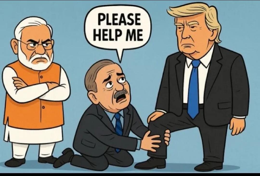 Shivu2512's tweet photo. Trump, please intervene before Modi turns me into a samosa!😁#JayHind #IndiaPakistanWar2025 #IndiaPakistanConflict #IndianArmy #NarendraModi https://t.co/agwBvLIi7p