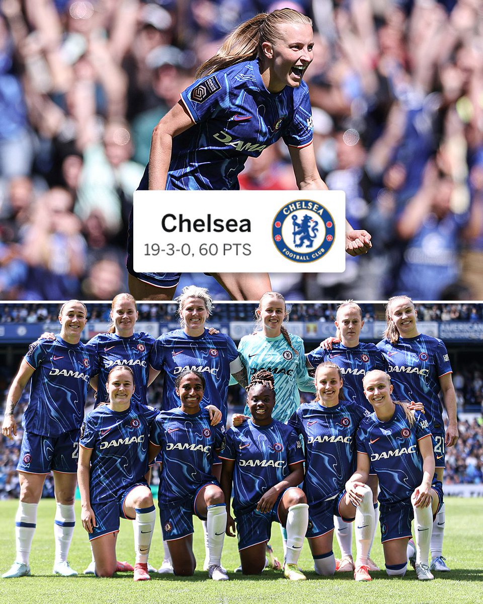 INVINCIBLE AGAIN 😤

Chelsea finish their WSL season with no defeats for the third time in their history 🏆