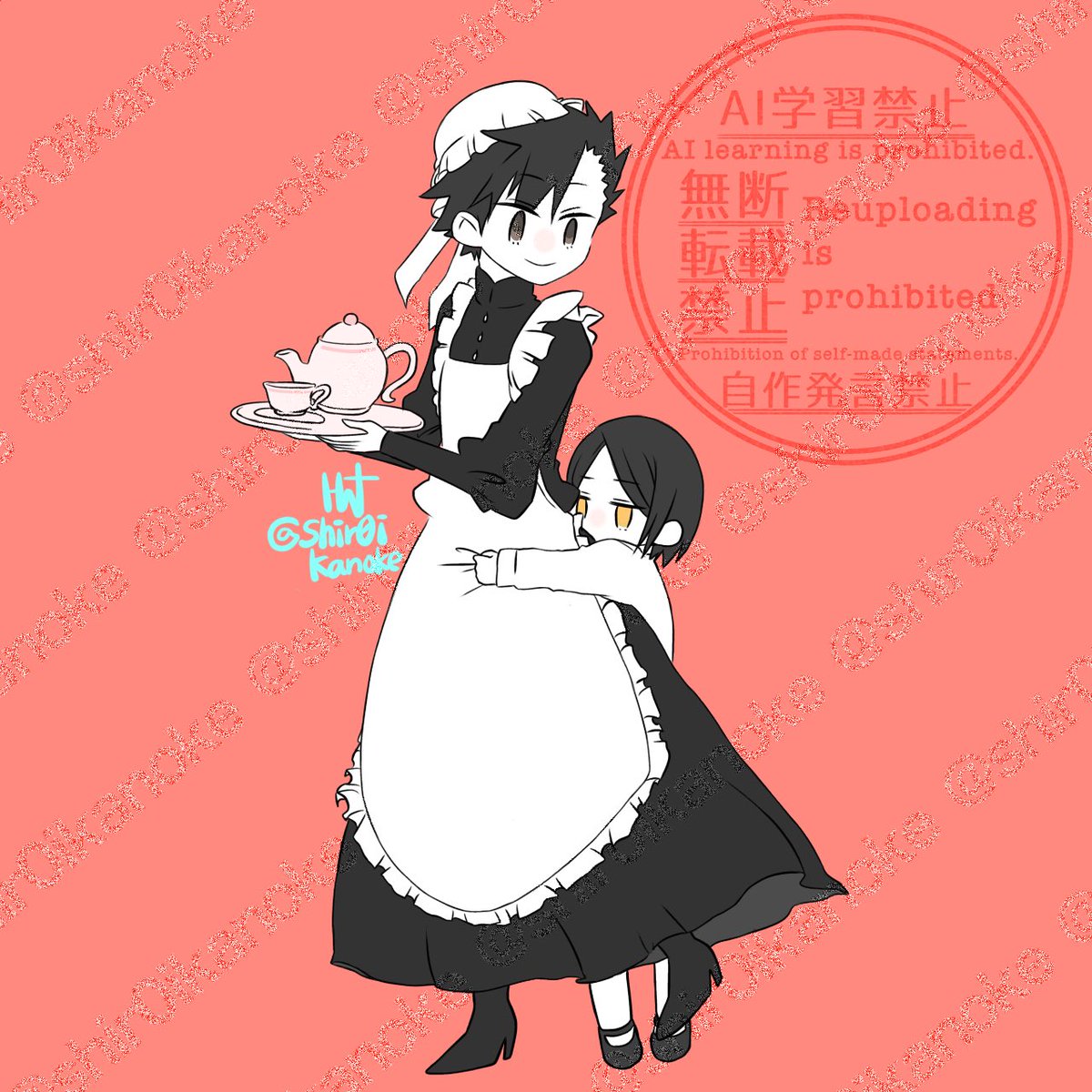 shir0ikanoke's tweet photo. 2025.5.10 メイドの日
いずれ研クロになる良いところの御曹司🐈くんとメイドさんな🐈‍⬛ https://t.co/7WGvIx7YvK